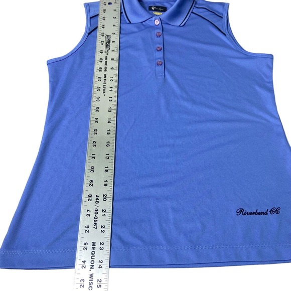 Greg Norman Women's Polo Lavender Golf Collared Tank Top Shirt Size Medium - Picture 9 of 9